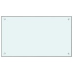 vidaXL Panou antistropi bucătărie 2 buc. alb 70x40cm sticlă securizată vidaXL Panou antistropi bucătărie 2 buc. alb 70x40cm sticlă securizată