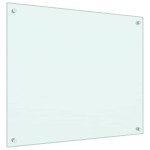 vidaXL Panou antistropi bucătărie 2 buc. alb 70x60cm sticlă securizată vidaXL Panou antistropi bucătărie 2 buc. alb 70x60cm sticlă securizată