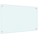 vidaXL Panou antistropi bucătărie 2 buc. alb 80x50cm sticlă securizată vidaXL Panou antistropi bucătărie 2 buc. alb 80x50cm sticlă securizată