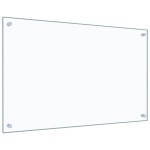 vidaXL Panou antistropi bucătărie 2 buc. transparent 80x50 cm sticlă vidaXL Panou antistropi bucătărie 2 buc. transparent 80x50 cm sticlă
