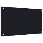 vidaXL Panou antistropi bucătărie 2 buc. negru 70x50cm sticlă securiz. vidaXL Panou antistropi bucătărie 2 buc. negru 70x50cm sticlă securiz.