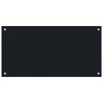 vidaXL Panou antistropi bucătărie 2 buc. negru 80x40cm sticlă securiz. vidaXL Panou antistropi bucătărie 2 buc. negru 80x40cm sticlă securiz.