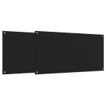vidaXL Panou antistropi bucătărie 2 buc. negru 80x50cm sticlă securiz. vidaXL Panou antistropi bucătărie 2 buc. negru 80x50cm sticlă securiz.