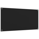 vidaXL Panou antistropi bucătărie 2 buc. negru 80x50cm sticlă securiz. vidaXL Panou antistropi bucătărie 2 buc. negru 80x50cm sticlă securiz.