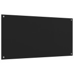 vidaXL Panou antistropi bucătărie 2 buc. negru 80x60cm sticlă securiz. vidaXL Panou antistropi bucătărie 2 buc. negru 80x60cm sticlă securiz.