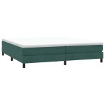 vidaXL Pat cu arcuri fără saltea verde închis 200x210 cm catifea vidaXL Pat cu arcuri fără saltea verde închis 200x210 cm catifea