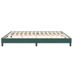 vidaXL Pat cu arcuri fără saltea verde închis 200x210 cm catifea vidaXL Pat cu arcuri fără saltea verde închis 200x210 cm catifea