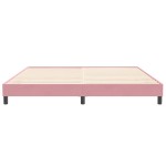 vidaXL Pat cu arcuri fără saltea roz 200x210 cm catifea vidaXL Pat cu arcuri fără saltea roz 200x210 cm catifea