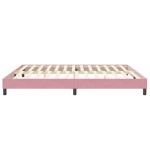 vidaXL Pat cu arcuri fără saltea roz 200x210 cm catifea vidaXL Pat cu arcuri fără saltea roz 200x210 cm catifea