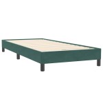 vidaXL Pat cu arcuri fără saltea verde închis 80x220 cm catifea