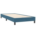 vidaXL Pat cu arcuri fără saltea Albastru închis 80x220 cm catifea vidaXL Pat cu arcuri fără saltea Albastru închis 80x220 cm catifea