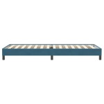 vidaXL Pat cu arcuri fără saltea Albastru închis 80x220 cm catifea vidaXL Pat cu arcuri fără saltea Albastru închis 80x220 cm catifea