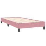 vidaXL Pat cu arcuri fără saltea roz 80x220 cm catifea vidaXL Pat cu arcuri fără saltea roz 80x220 cm catifea