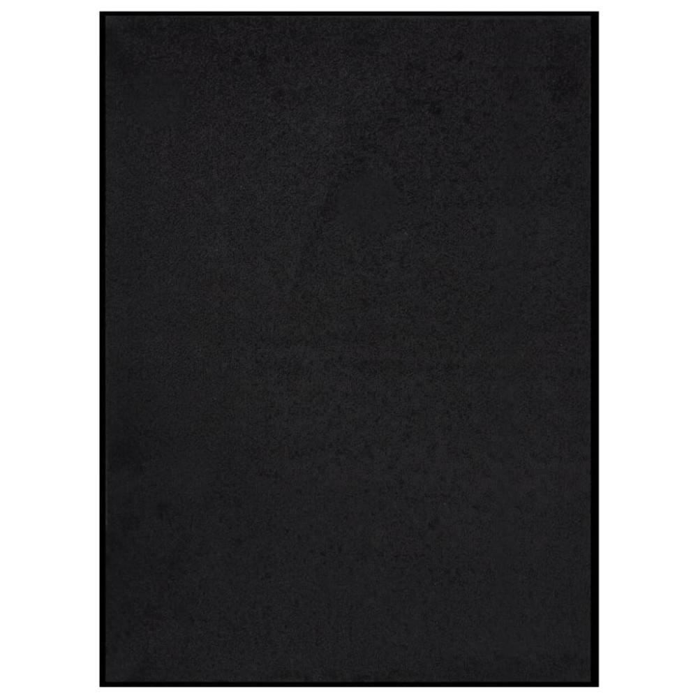 vidaXL Covoraș de ușă, negru, 60x80 cm