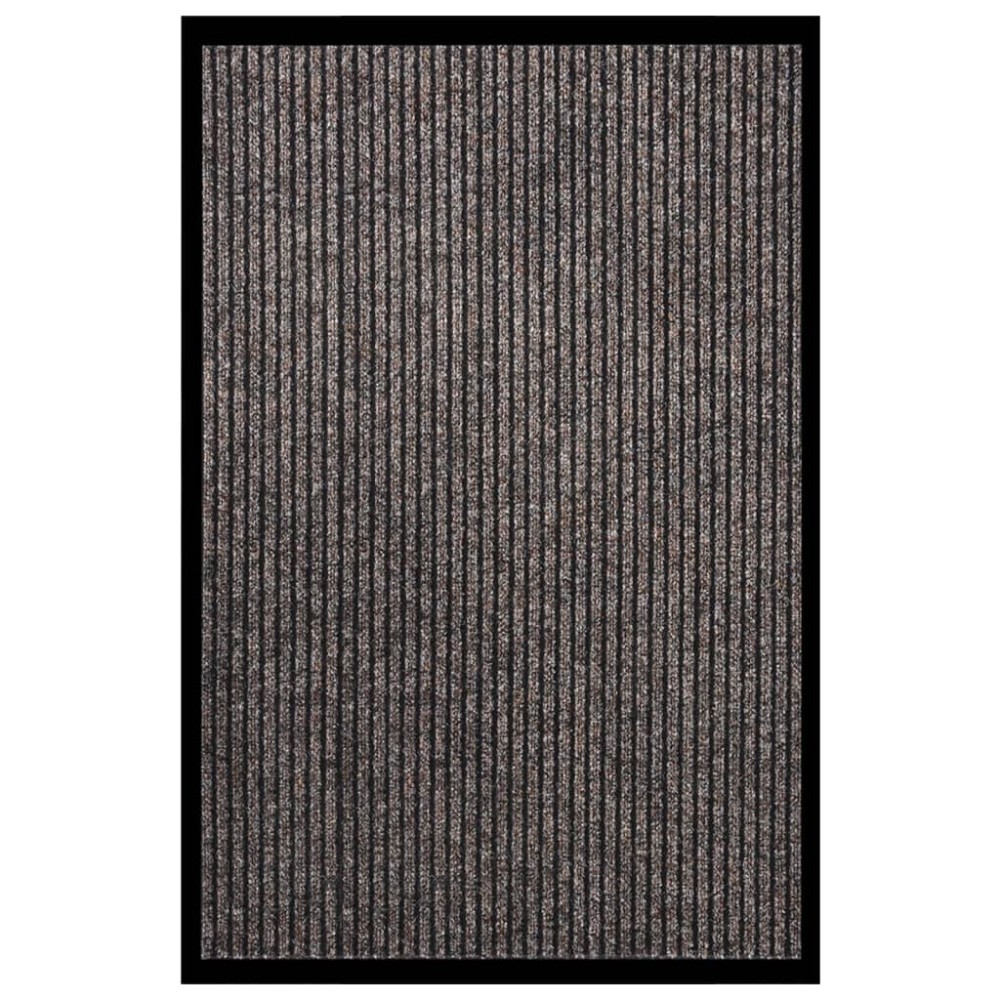 vidaXL Covoraș de ușă, bej, 80x120 cm, cu dungi
