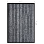 vidaXL Covoraș de ușă, gri cu dungi, 80x120 cm
