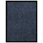 vidaXL Covoraș de ușă, albastru cu dungi, 60x80 cm vidaXL Covoraș de ușă, albastru cu dungi, 60x80 cm