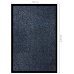vidaXL Covoraș de ușă, albastru, 80x120 cm, cu dungi