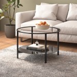 vidaXL Masă de ceai ,negru și transparent, 70 cm, sticlă securizată vidaXL Masă de ceai ,negru și transparent, 70 cm, sticlă securizată