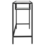 vidaXL Birou calculator, alb marmură, 100x36x74 cm, sticlă securizată vidaXL Birou calculator, alb marmură, 100x36x74 cm, sticlă securizată