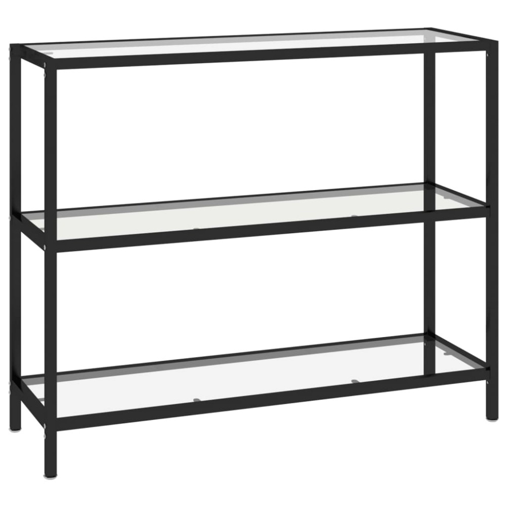 vidaXL Raft, transparent, 100x36x90 cm, sticlă securizată