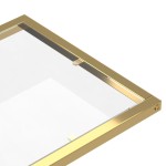 vidaXL Masă laterală de calculator, 50x35x65 cm, sticlă transparentă vidaXL Masă laterală de calculator, 50x35x65 cm, sticlă transparentă