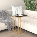 vidaXL Masă laterală calculator negru 50x35x65 cm sticlă transparentă vidaXL Masă laterală calculator negru 50x35x65 cm sticlă transparentă
