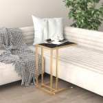 vidaXL Masă laterală calculator negru marmură 50x35x65 cm sticlă vidaXL Masă laterală calculator negru marmură 50x35x65 cm sticlă