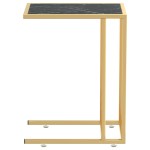 vidaXL Masă laterală calculator negru marmură 50x35x65 cm sticlă vidaXL Masă laterală calculator negru marmură 50x35x65 cm sticlă