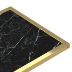 vidaXL Masă laterală calculator negru marmură 50x35x65 cm sticlă vidaXL Masă laterală calculator negru marmură 50x35x65 cm sticlă