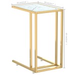 vidaXL Masă laterală de calculator, alb marmură, 50x35x65 cm, sticlă vidaXL Masă laterală de calculator, alb marmură, 50x35x65 cm, sticlă