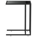vidaXL Masă laterală de calculator negru 50x35x65 cm sticlă securizată vidaXL Masă laterală de calculator negru 50x35x65 cm sticlă securizată