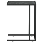 vidaXL Masă laterală de calculator negru marmură 50x35x65 cm sticlă vidaXL Masă laterală de calculator negru marmură 50x35x65 cm sticlă