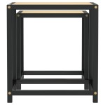 vidaXL Mese de ceai, 2 buc., stejar sonoma, MDF