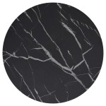 vidaXL Masă laterală, auriu și marmură neagră, 45 cm sticlă securizată vidaXL Masă laterală, auriu și marmură neagră, 45 cm sticlă securizată