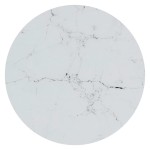 vidaXL Masă laterală,45 cm, marmură auriu și alb, sticlă securizată