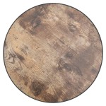 vidaXL Masă de ceai, negru și galben, Ø35 cm, MDF