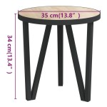 vidaXL Masă de ceai, stejar Sonoma, Ø35 cm, MDF vidaXL Masă de ceai, stejar Sonoma, Ø35 cm, MDF