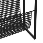 vidaXL Raft de reviste, negru, 35x15x45 cm, oțel vidaXL Raft de reviste, negru, 35x15x45 cm, oțel
