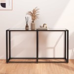 vidaXL Masă consolă, transparent, 140x35x75,5 cm, sticlă securizată vidaXL Masă consolă, transparent, 140x35x75,5 cm, sticlă securizată