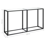 vidaXL Masă consolă, transparent, 140x35x75,5 cm, sticlă securizată vidaXL Masă consolă, transparent, 140x35x75,5 cm, sticlă securizată