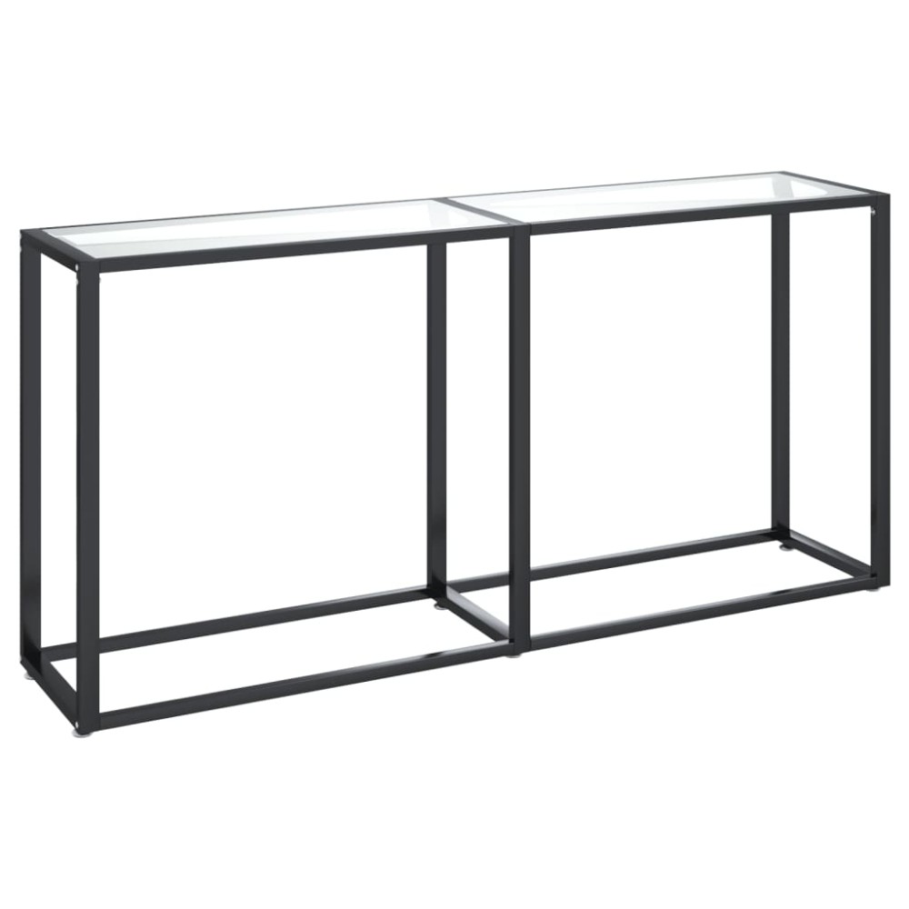 vidaXL Masă consolă, transparent, 160x35x75,5 cm, sticlă securizată