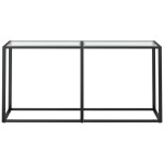 vidaXL Masă consolă, transparent, 160x35x75,5 cm, sticlă securizată vidaXL Masă consolă, transparent, 160x35x75,5 cm, sticlă securizată