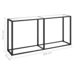 vidaXL Masă consolă, transparent, 160x35x75,5 cm, sticlă securizată vidaXL Masă consolă, transparent, 160x35x75,5 cm, sticlă securizată