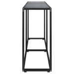 vidaXL Masă consolă, negru, 160x35x75,5 cm, sticlă securizată