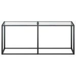 vidaXL Masă consolă, transparent, 180x35x75,5 cm, sticlă securizată vidaXL Masă consolă, transparent, 180x35x75,5 cm, sticlă securizată