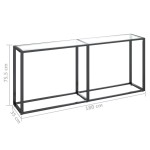 vidaXL Masă consolă, transparent, 180x35x75,5 cm, sticlă securizată vidaXL Masă consolă, transparent, 180x35x75,5 cm, sticlă securizată