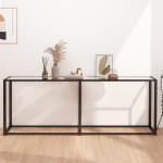 vidaXL Masă consolă, transparent, 200x35x75,5 cm, sticlă securizată vidaXL Masă consolă, transparent, 200x35x75,5 cm, sticlă securizată