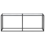 vidaXL Masă consolă, transparent, 200x35x75,5 cm, sticlă securizată vidaXL Masă consolă, transparent, 200x35x75,5 cm, sticlă securizată