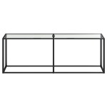 vidaXL Masă consolă, transparent, 220x35x75,5 cm, sticlă securizată vidaXL Masă consolă, transparent, 220x35x75,5 cm, sticlă securizată